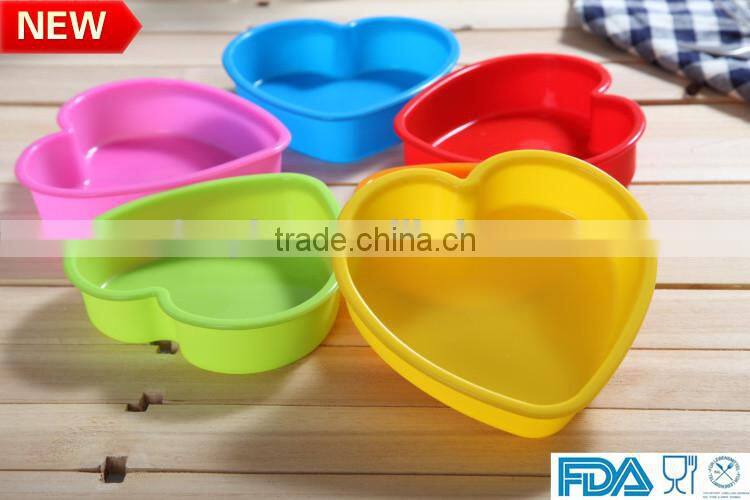 Food grade silicone heart cake mold silica mold