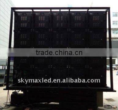 P10 outdoor led with sound system mobile led screen trailer