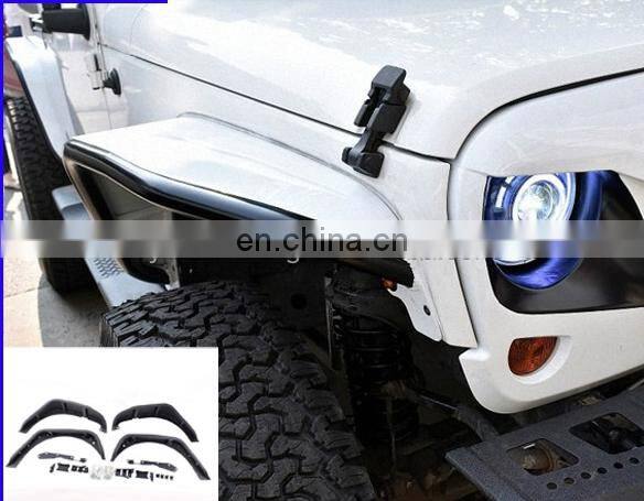 Maiker manufacturer steel Fender Flares Trims for Jeep Wrangler JK 2007+ 4x4 Accessories