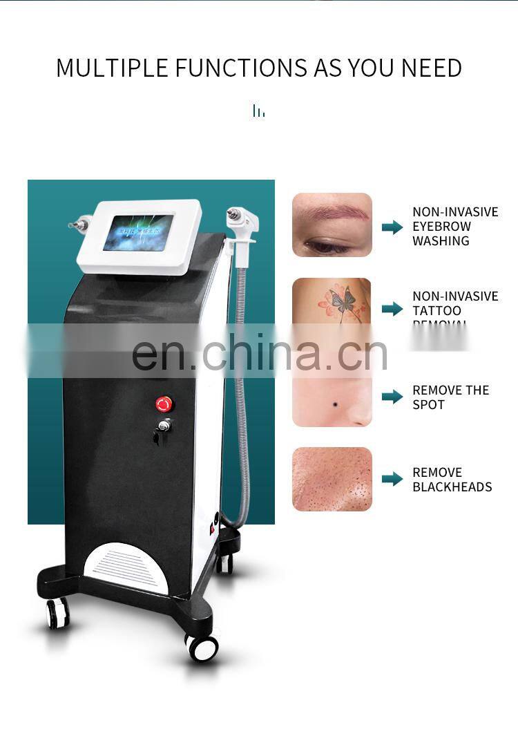 Non Invasive Tattoo Removal Laser Instrument Double Head Q Switch ND Yag Laser Machine Eyebrow Pigment Removal Beauty Instrument
