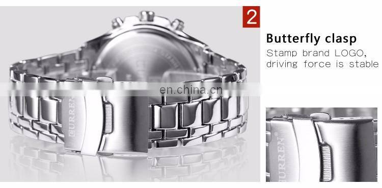stainless steel band for men imported quartz watch hot relogio masulino luxury curren brand 8023 wristwatches