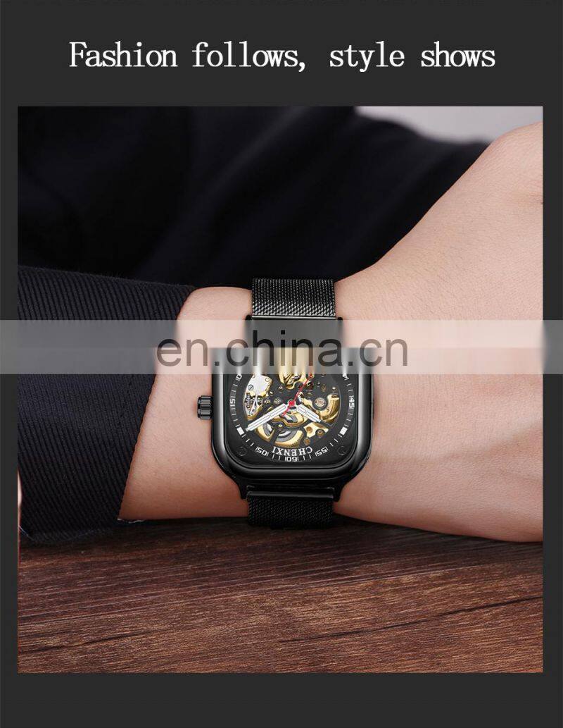 CHENXI 8810 Men Automatic Mechanical Watch Tourbillon Business Waterproof Wristwatch Men Watches