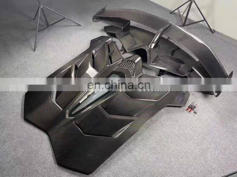 Runde For Lamborghini Aventador LP700 LP720 Upgrade LP750 SVJ Style Body Kit Front Bumper Rear Bumper Hood Side Skirt Spoiler
