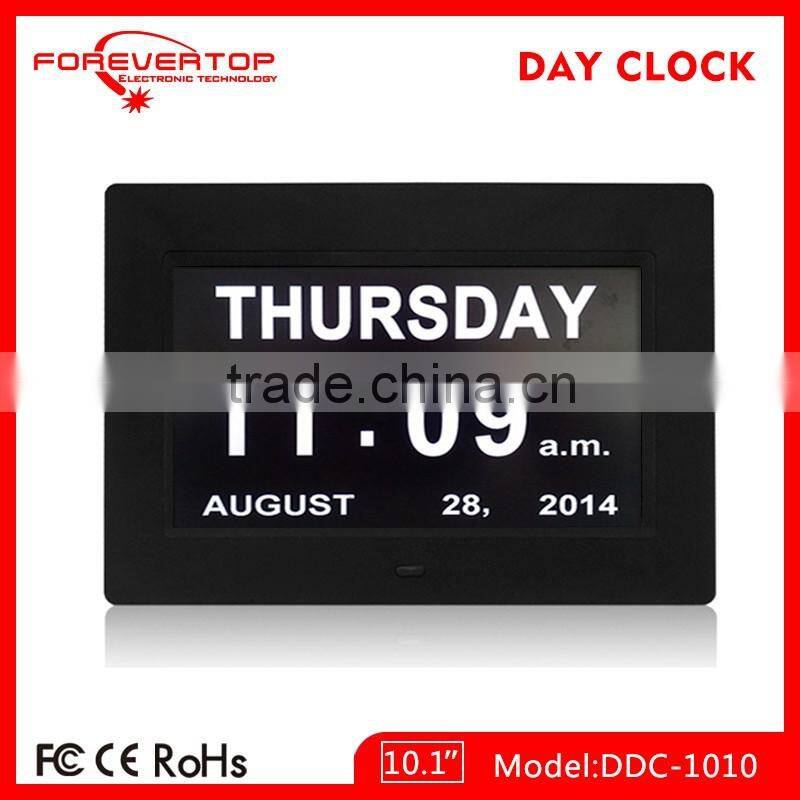 Hot sell High definition digital big screen day of week clock for elder