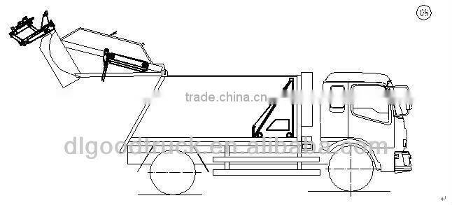 Dongfeng 4x2 Furuika small garbage collection compression truck