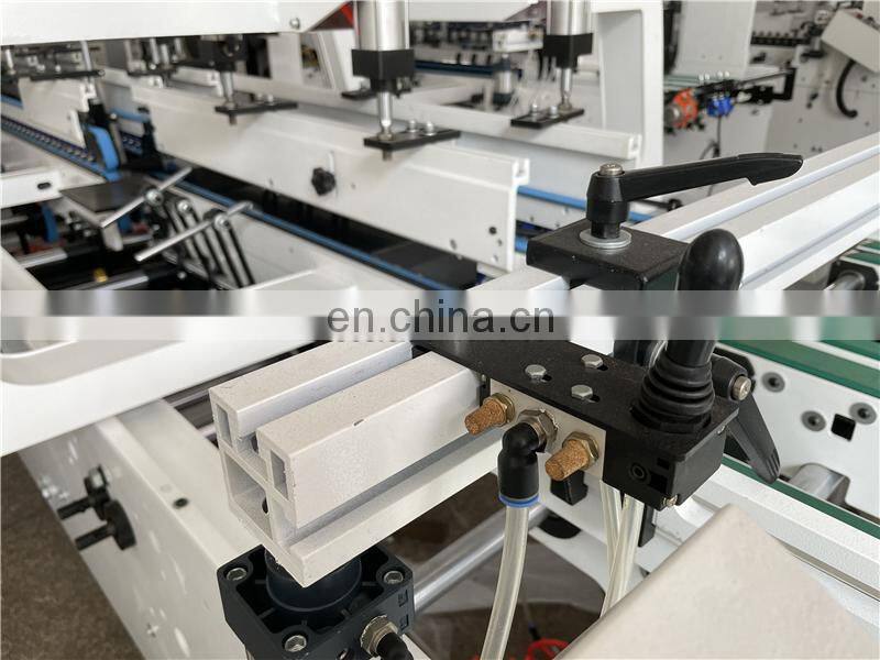 GDFG900 medium middle speed Automatic Crash Lock Bottom Folder Gluer, gift food packaging cardboard box folding gluing machine