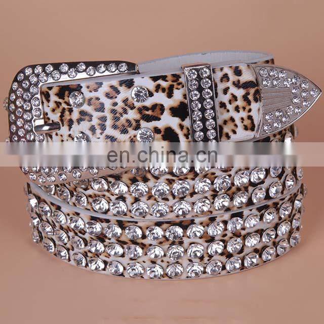 Women Rhinestone Belt Fashion Western Cowgirl Bling Studded Rhinestone Belts Men
