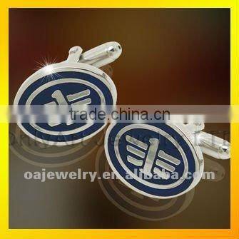 wholesale S letter silver plating brass cufflink for women