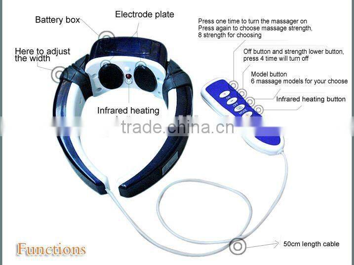 Handheld electronic neck massager