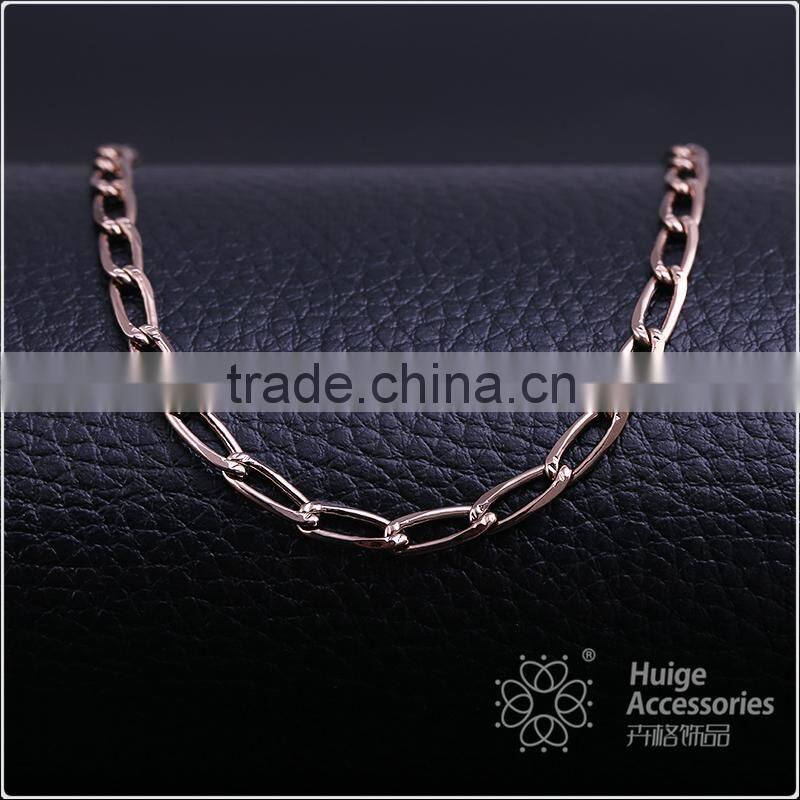 2015 Simple chain necklace Top Sale latest long chain necklace coffee gold chain necklace