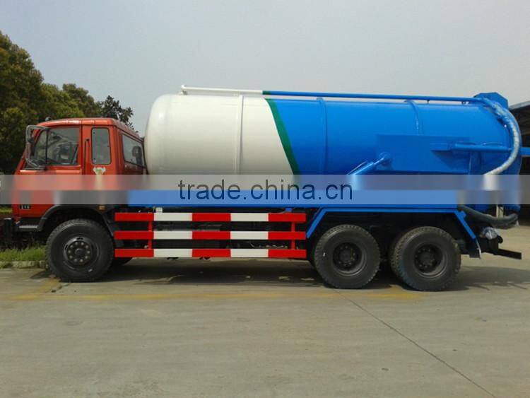 6x4 big capacity sewage pump truck, dongfeng sewage sucking truck