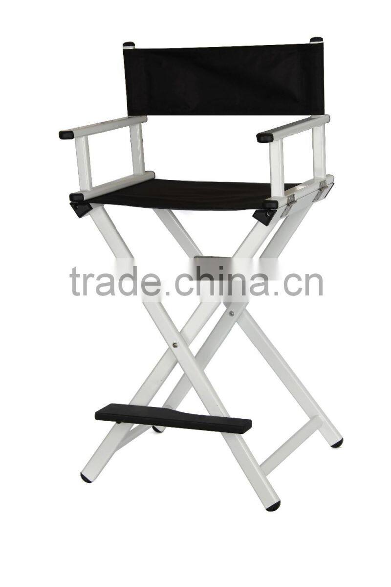 Factory OEM director foldable aluminum custom makeup chair