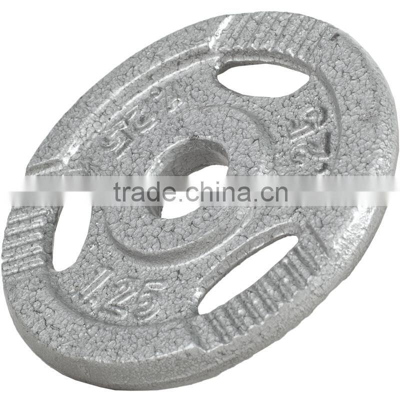 Cast Iron Tri-Grip Olympic Plate Weight Lifting