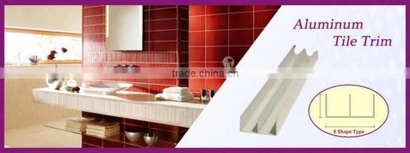 flexible aluminium extrusion profile bathroom floor tile trim for 10-year manufacture experience