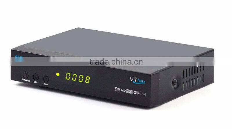 DVB-S2 Receiver FREESAT V7 MAX DVB S2 Support PowerVu,DRE, Biss key Cccam & Newcam