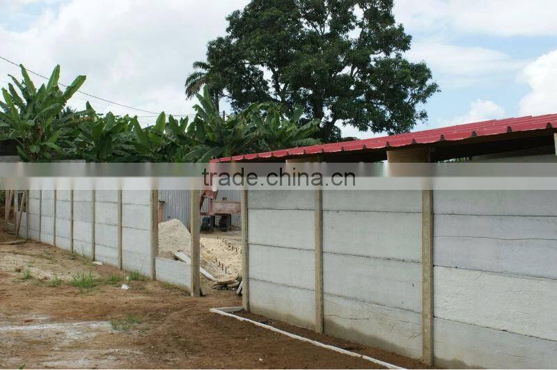 Precast Concrete fence Wall Machine for garden ,factory and home house building for African low lost person