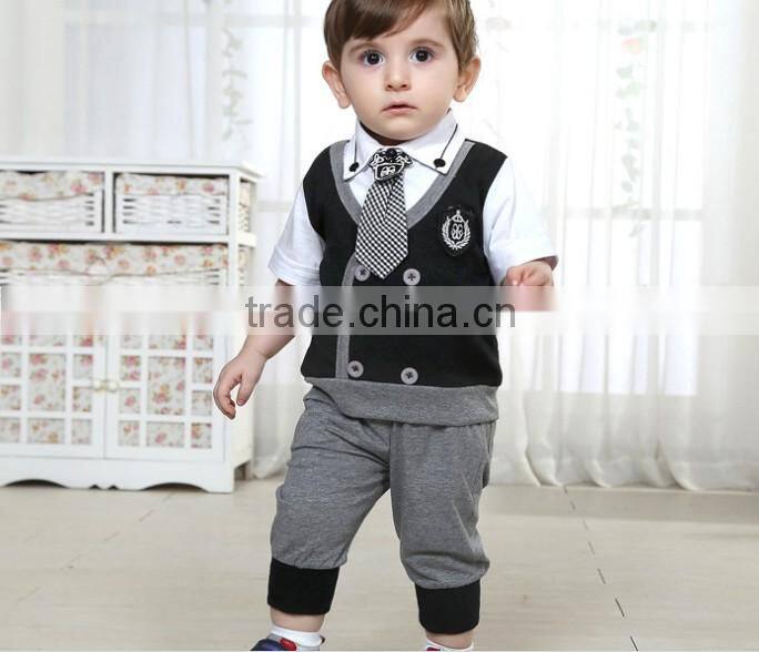 Handsome Boy Collections Children Clothing Sets Three Piece Summer Clothes Sets