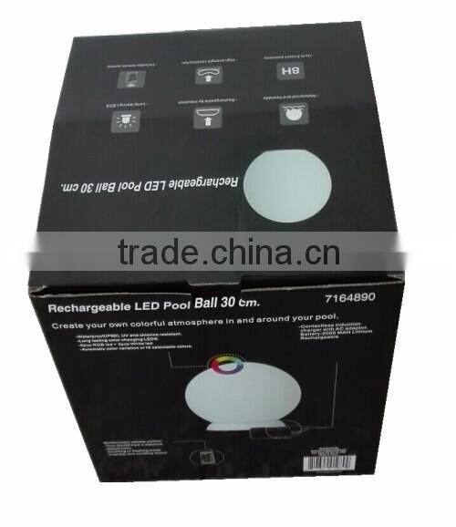 IP65 Rechageable LED pool ball40cm with remote control YXF-400PA