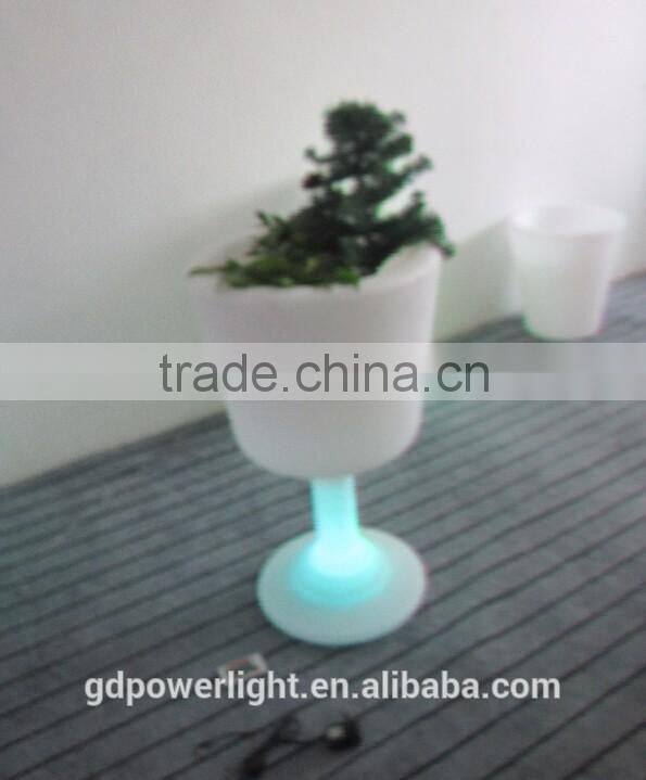PE plastic Flowerpot with LED light YXF-4576