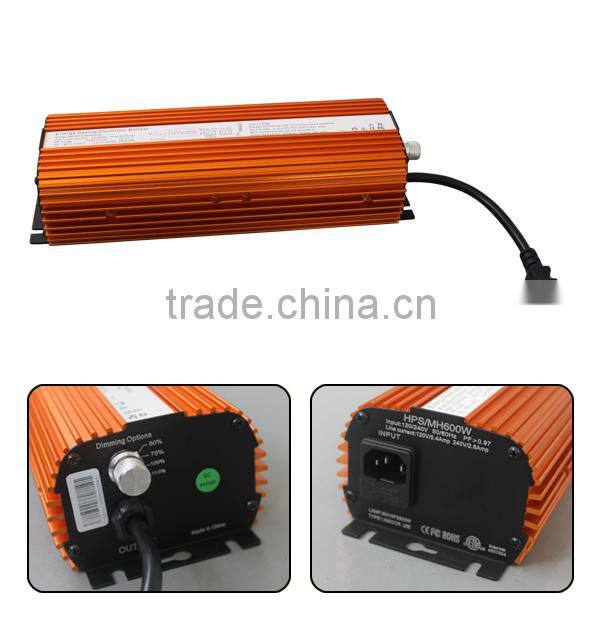 600W hydroponic indoor grow tent kit HPS grow light 600Watt digital ballast