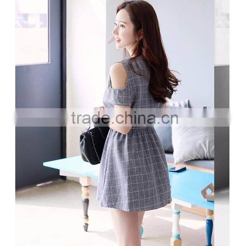 Spring and summer leisure gaberdine retro dress