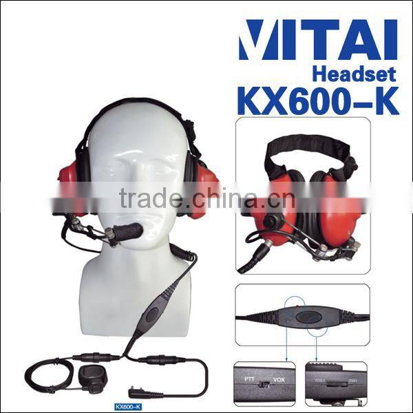 VITAI KX600-K High Quality Aircraft Headsets for Walkie Talkie