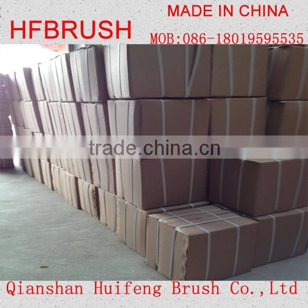 Wooden hand brush with sharp steel