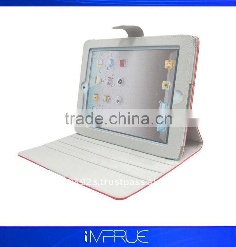 top quality!! magnetic leather protector for ipad 2 with new design