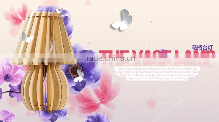 JK-879-12 Fashion style wooden table lamp classic lamps antique LED Wooden table Light