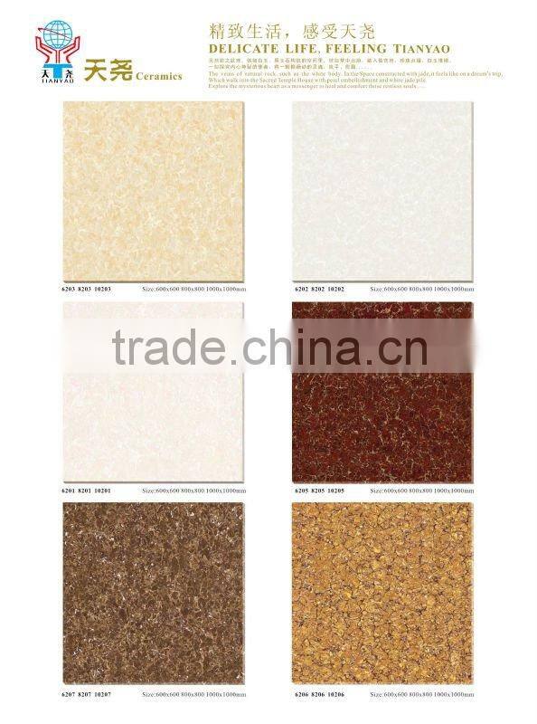 hot sale cheap floor tile different types of floor tiles,600*600 polished porcelain tile