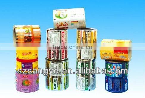 HOT Metallized food packaging plastic film salad sauce