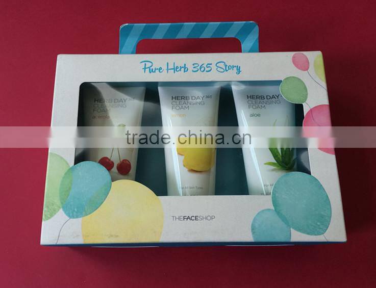 Professional custom high quality, luxury cosmetic gift set packaging box