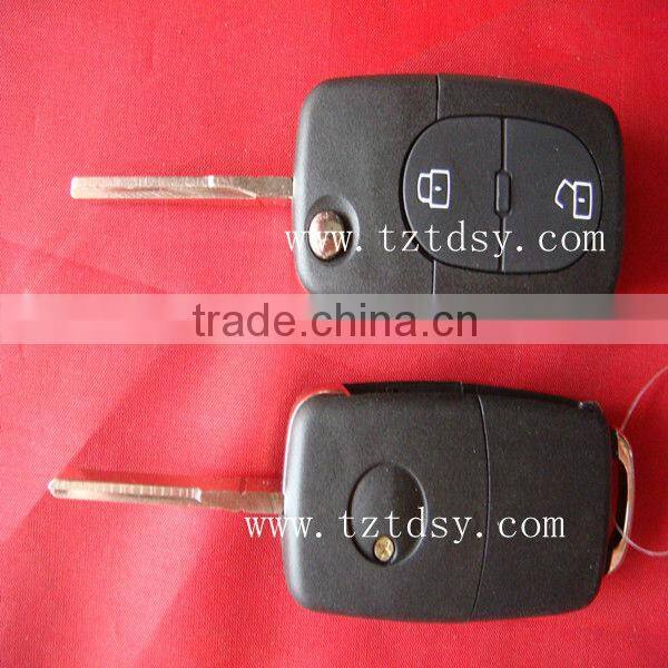 Tongda auto key remote key shell for flip. VW 3+1 button flip key