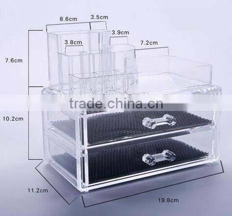 custom acrylic make up organizer and acrylic cosmetic stand