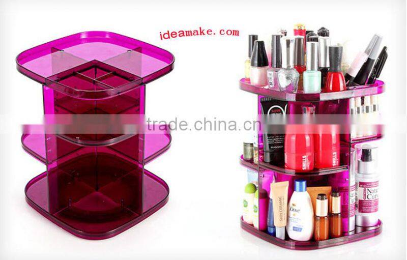 Makeup Organizer with Clock plastic organizer home organizer new as seen on TV 2015
