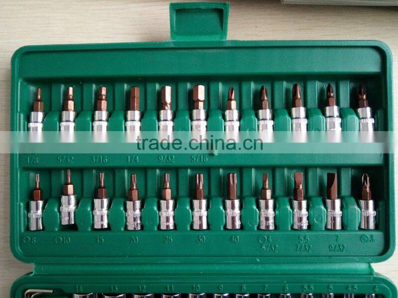 46pcs 6.3mm mini socket set with plastic box