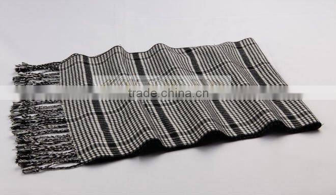 plaid man fashion cashmere scarf