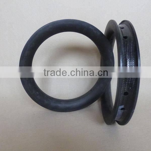 12K matt 12inch carbon rim 203 BMX rim 10H clincher