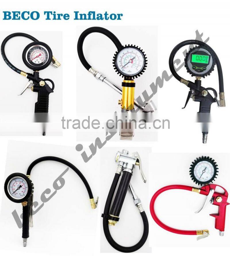 BECO heavy duty economic tire inflator with 50mm pressure gauge