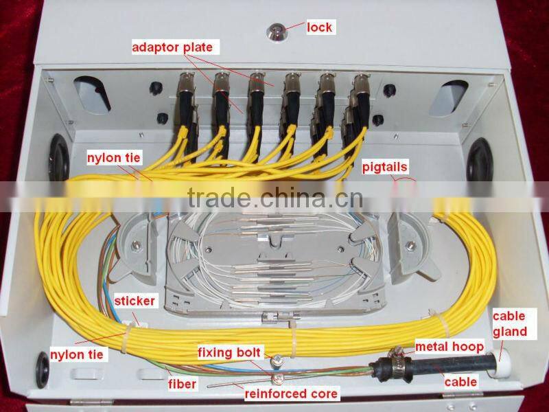 96 core ( indoor wall mount ) Fiber optic distribution frame With Top material; Quality