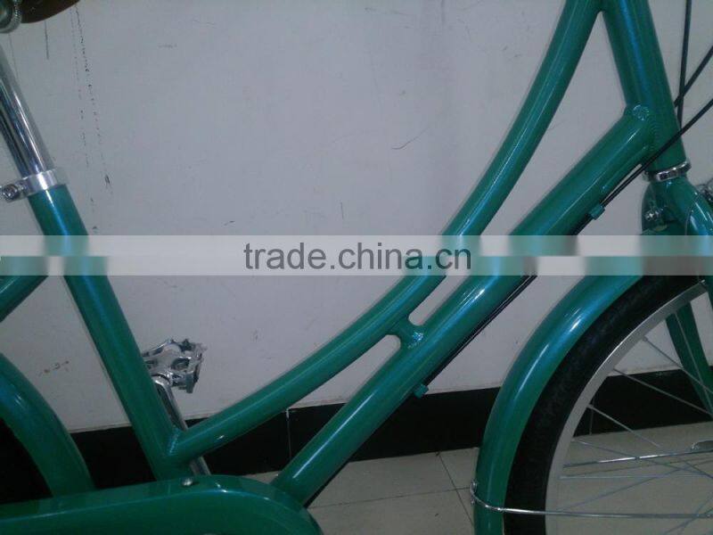 cheap holland style vintage bicycle with dynamo-powered lamp city bike for women