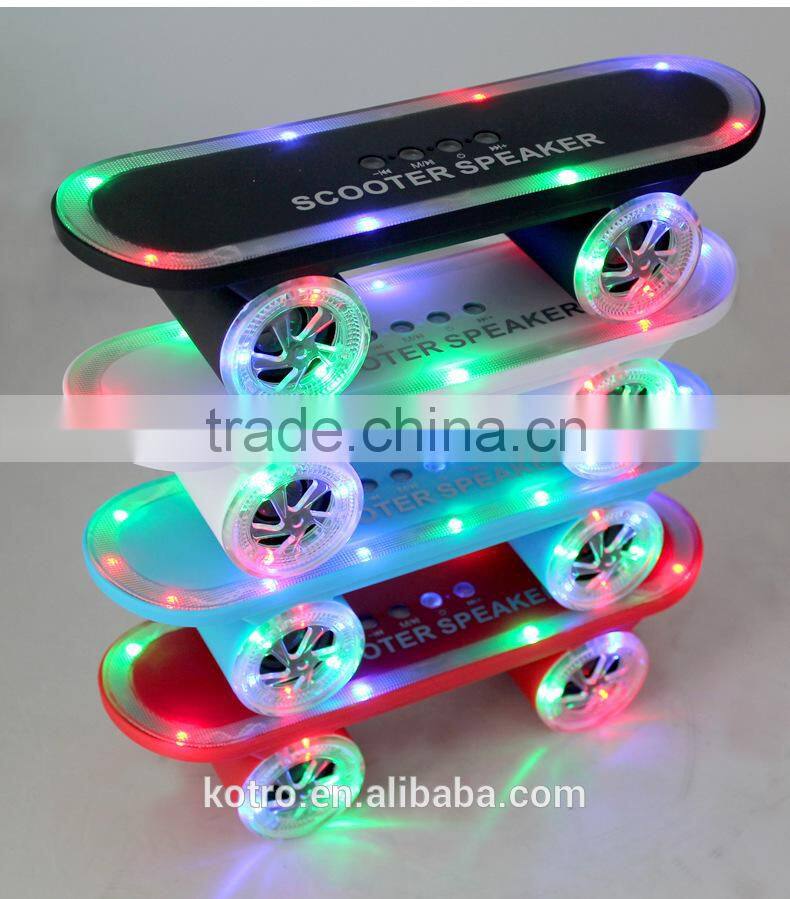The Newest Hot Selling Scooter Bluetooth Speaker ,Led Speaker ,Scooter Led Light Speaker