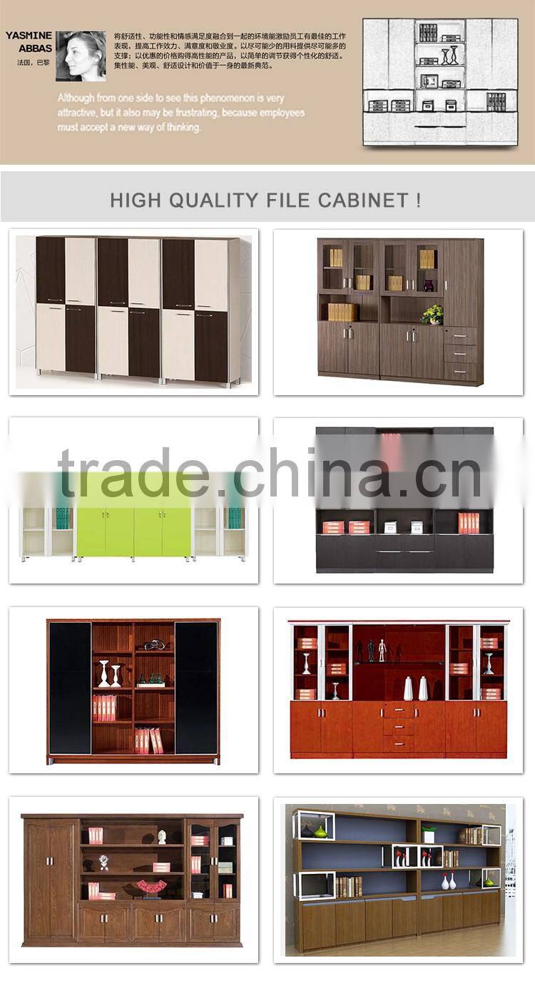 Modern boss office furniture bookcase /file cabinets with locked doors