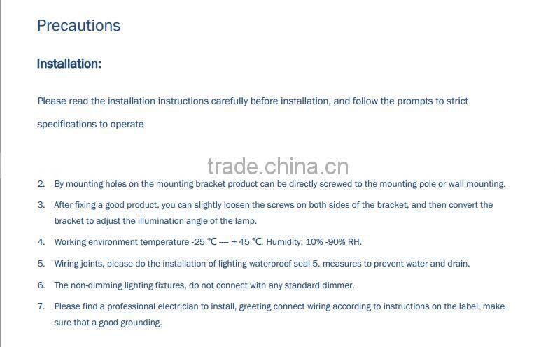 2016 New Adjustable Module High Power 50W 100w 150w 200w 240w 300w LED Tunnel Light 5 years warranty