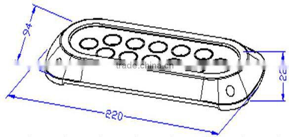 Best seller SS316 18w led boat navigation lights ip68 marine led lighting
