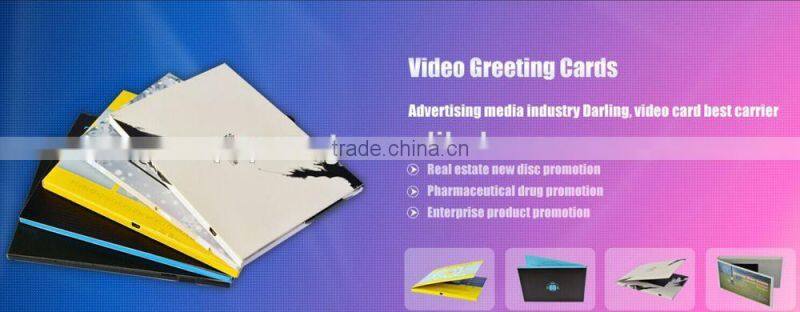 luxury gift and advertising style lcd video greeting card mailer digital photo frame