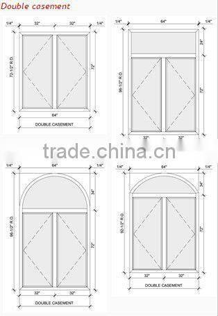 PVC double front doors
