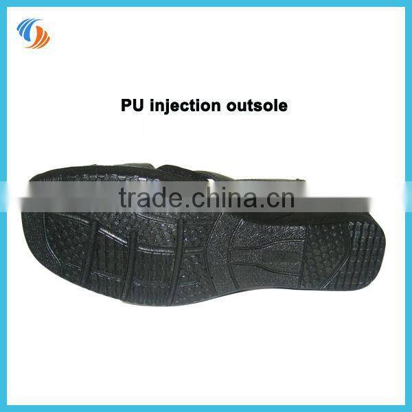 Women Summer PU Shoes Sandals Black/Gold Air Cushioned