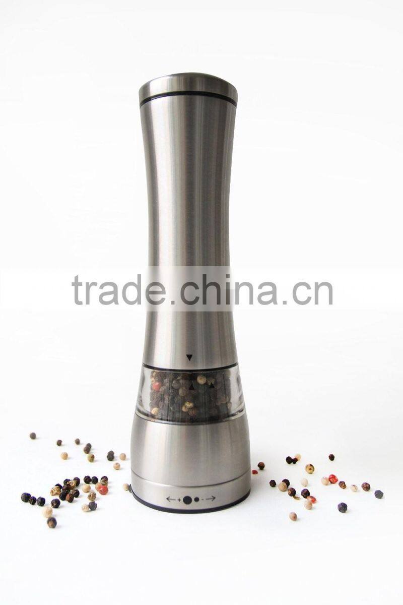 Manual Stainless Steel Pepper Mill with Ceramic Grinder