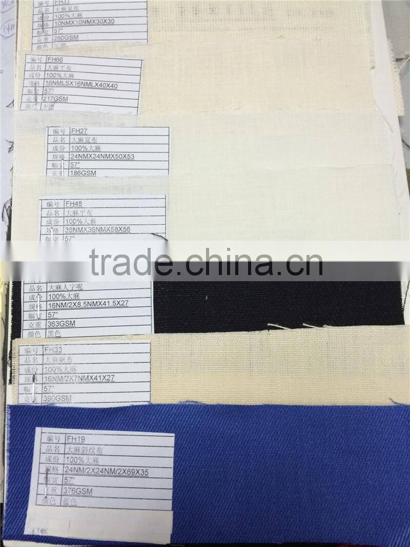 jiaxing dyed color pure hemp fabric